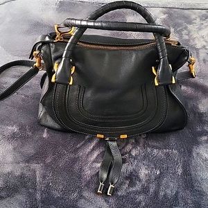 Medium Marcie Leather Satchel